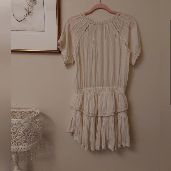 LoveShackFancy Carla Crochet Dress in Bone size 1 - Picture 3 of 5
